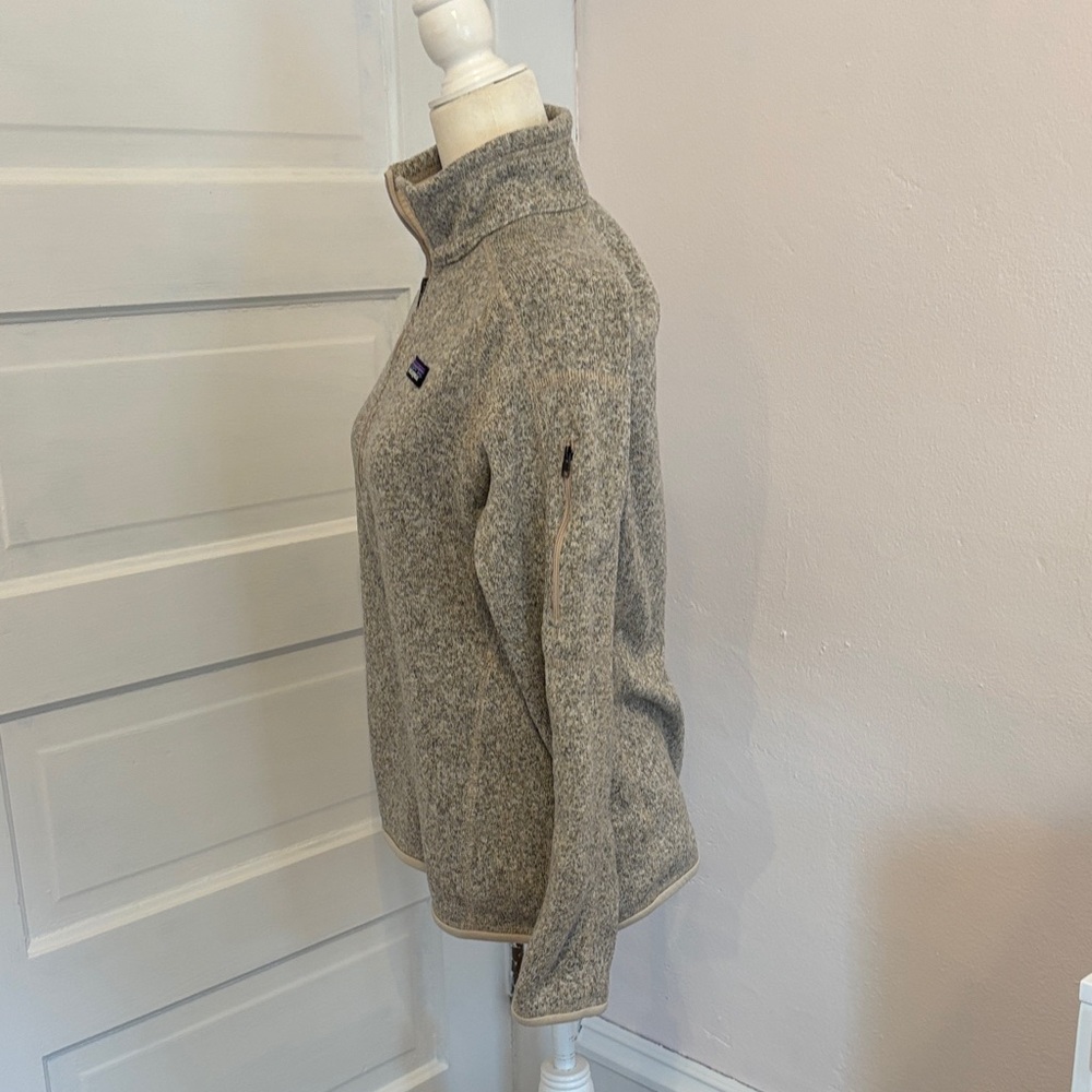 Patagonia Tan Fleece 1/4 Pullover Sweater - Picture 6 of 10